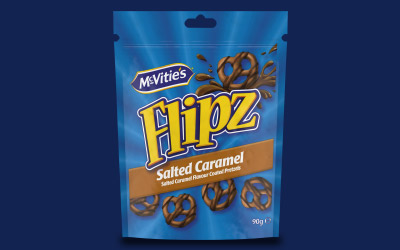 McVitie’s Flipz salted caramel chocolate pretzels