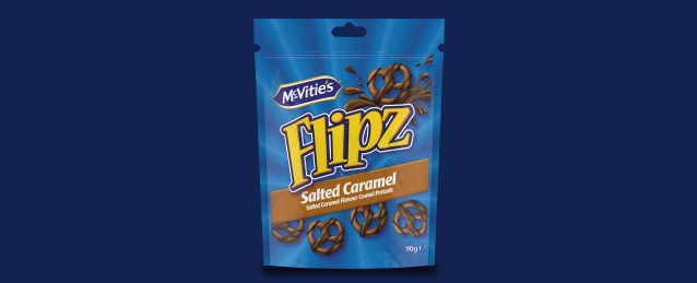 McVitie's Flipz salted caramel chocolate pretzels